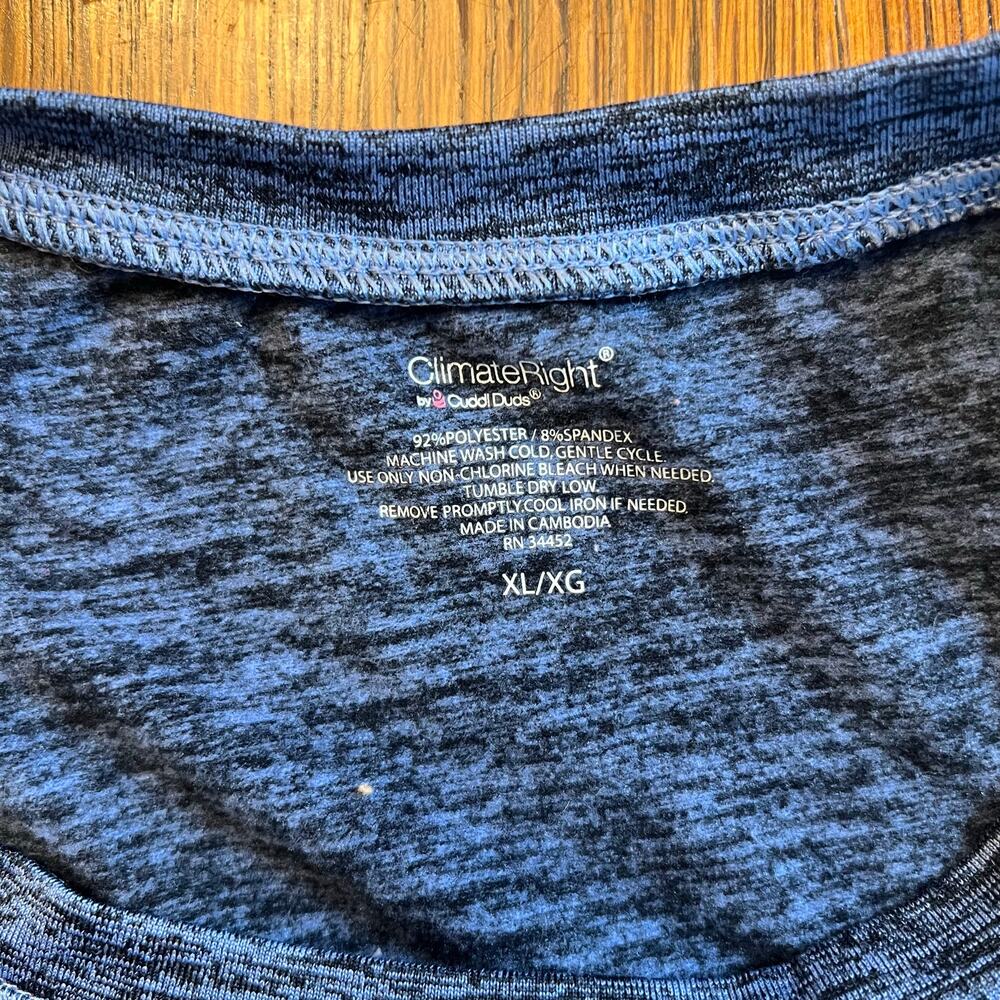 ClimateRight by Cuddl Duds Set Denim Blue XL Top XXL Pants Stretch Lounge Knit - Picture 11 of 16